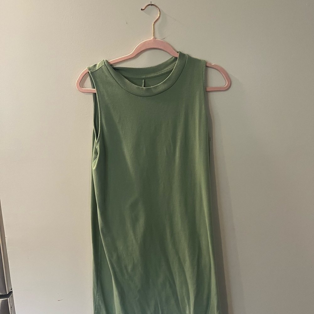 a new day Olive Green Sleeveless Tank Midi Dress